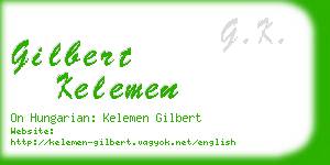 gilbert kelemen business card